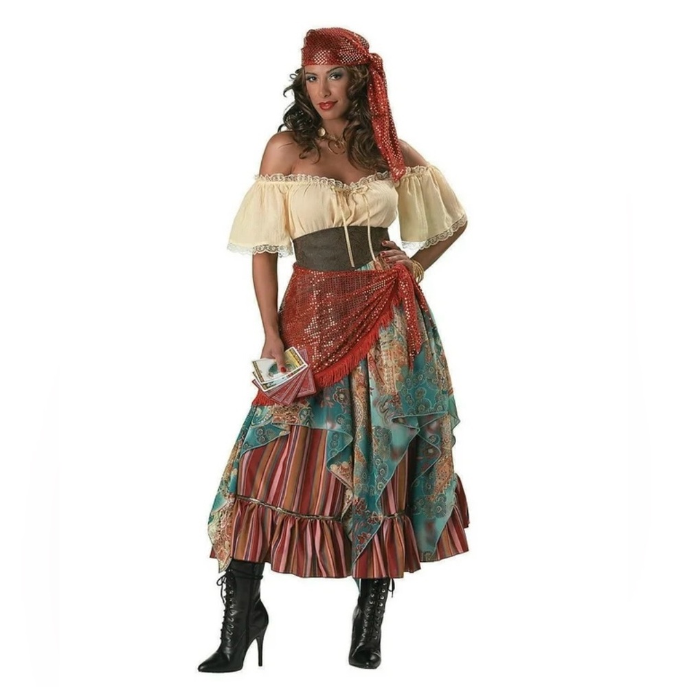 Gypsy Fortune Teller Adult Women’s Costume sz: M